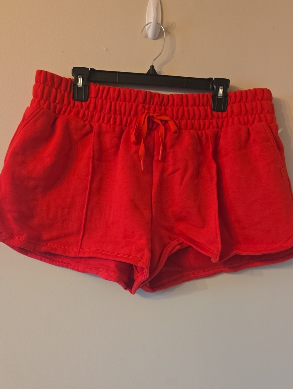 Blogilates Red Fleece Shorts - Picture 3 of 5